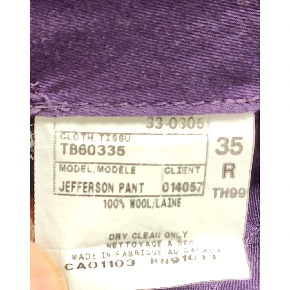 Ted Baker London Men's Navy Blue Jefferson Flat Front Dress Pants Size 35 X 30